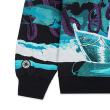 Carica l'immagine nel visualizzatore di Gallery, Octopus JASON OCTOPUS RIVER HOODIE HOODIE Felpa con cappuccio BLACK