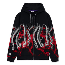Carica l'immagine nel visualizzatore di Gallery, OCTOPUS HENTAI ZIP HOODIE Felpa Zip Cappuccio Uomo ZIP HOODIE BLACK