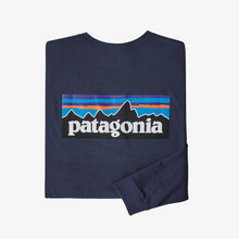 Carica l'immagine nel visualizzatore di Gallery, Patagonia T-Shirt a Manica Lunga Men's Long-Sleeved P-6 Logo Responsibili-Tee® New Navy