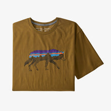 Carica l'immagine nel visualizzatore di Gallery, Patagonia Men's Back for Good Organic Cotton T-Shirt Uomo Lupo Mulch Brown w/Wolf