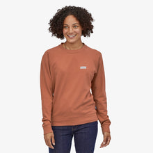 Carica l'immagine nel visualizzatore di Gallery, Patagonia Women's Pastel P-6 Label Organic Cotton Crew Sweatshirt Felpa Donna Girocollo Pink