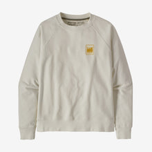 Carica l'immagine nel visualizzatore di Gallery, Patagonia Women's Alpine Icon Regenerative Organic Cotton Crew Sweatshirt Felpa girocollo da donna Bianca White