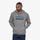 Carica l'immagine nel visualizzatore di Gallery, Patagonia Men's P-6 Logo Uprisal Hoody Felpa Uomo con cappuccio Logo Gravel Heather Grigio