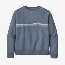 Carica l'immagine nel visualizzatore di Gallery, Patagonia Women's Ridge Rise Stripe Uprisal Crew Sweatshirt Felpa donna Plume Grey Grigio
