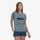 Carica l'immagine nel visualizzatore di Gallery, Patagonia Women's Capilene® Cool Daily Graphic T-Shirt da donna in tessuto tecnico Boardie Badge: Light Plume Grey X-Dye