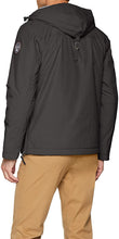 Carica l'immagine nel visualizzatore di Gallery, Napapijri Rainforest Winter - Giacca uomo con cappuccio, Tasca a marsupio, Uomo Grigio (Dark Grey Solid 198)