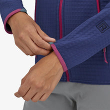 Carica l'immagine nel visualizzatore di Gallery, Patagonia Women's R2® TechFace Hoody Fleece Antivento sound blue