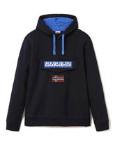 Carica l'immagine nel visualizzatore di Gallery, NAPAPIJRI BURGEE WIN BLU MARINE 1761 Felpa uomo con cappuccio e tascone