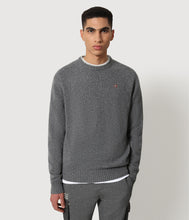 Carica l'immagine nel visualizzatore di Gallery, Napapijri Maglione in lana girocollo Dain C 3 Grigio Dark Grey Melange