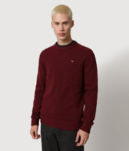 Carica l'immagine nel visualizzatore di Gallery, Napapijri Maglione in lana girocollo Dain C 3 BORDEAUX Vint Amaranth