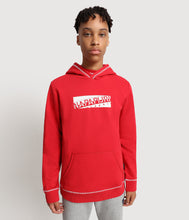 Carica l'immagine nel visualizzatore di Gallery, Napapijri Felpa con cappuccio Bob Bambino K Bob Rossa Red Tango