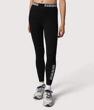Carica l'immagine nel visualizzatore di Gallery, Napapijri Leggings Box Leggings Pantalone elasticizzato da donna Nero