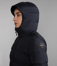 Carica l'immagine nel visualizzatore di Gallery, Napapijri Giacca Piumino Donna con cappuccio Newton W Black