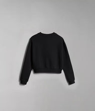 Carica l'immagine nel visualizzatore di Gallery, Napapijri Felpa girocollo dal taglio corto da bambina K B-Box Crop Black Nero
