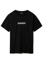 Carica l'immagine nel visualizzatore di Gallery, Napapijri Maglietta T-shirt corta Box Box W SS 3 Black Nero