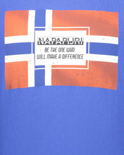 Carica l'immagine nel visualizzatore di Gallery, NAPAPIJRI t-shirt uomo SERA manica corta Blu elettrico taglia S