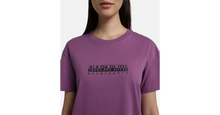 Carica l'immagine nel visualizzatore di Gallery, Napapijri T-shirt Maglietta Manica Corta S-Box W Long 3 Violet Chinese