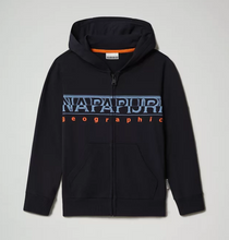 Carica l'immagine nel visualizzatore di Gallery, Napapijri Felpa bambino/ragazzo con zip Badyr Blu Marine