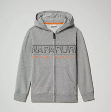 Carica l'immagine nel visualizzatore di Gallery, Napapijri Felpa bambino/ragazzo con zip Badyr Grigio melange