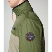 Carica l'immagine nel visualizzatore di Gallery, Napapijri Arino Giacca uomo impermeabile antivento leggera con cappuccio Verde Green Cypress