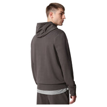 Carica l'immagine nel visualizzatore di Gallery, Napapijri Ballar H felpa uomo con cappuccio Grigio Dark Grey Solid stampa logo gialla