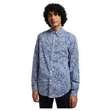 Carica l'immagine nel visualizzatore di Gallery, Napapijri Camicia Manica Lunga G-Courma fantasia floreale Blu Bianca