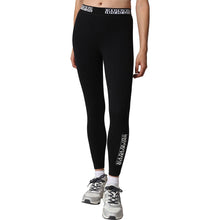 Carica l'immagine nel visualizzatore di Gallery, Napapijri Collant Leggings elasticizzati da donna M-Box 2 Black Nero