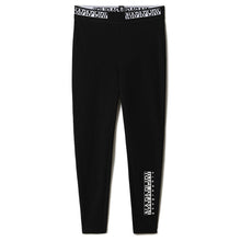 Carica l'immagine nel visualizzatore di Gallery, Napapijri Collant Leggings elasticizzati da donna M-Box 2 Black Nero