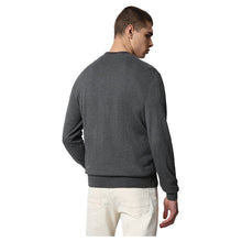 Carica l'immagine nel visualizzatore di Gallery, Napapijri Decatur 3 Maglia Maglioncino girocollo in cotone Uomo Grigio Dark Grey Melange