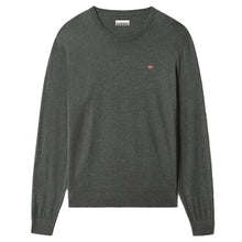 Carica l'immagine nel visualizzatore di Gallery, Napapijri Decatur 3 Maglia Maglioncino girocollo in cotone Uomo Grigio Dark Grey Melange