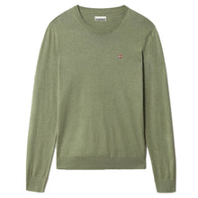Carica l'immagine nel visualizzatore di Gallery, Napapijri Decatur pullover girocollo semplice e leggero Verde Green Cypress