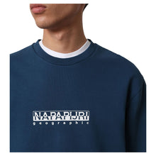 Carica l'immagine nel visualizzatore di Gallery, Napapijri Felpa girocollo da uomo B-Box C 1 Blu Blue French