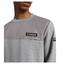 Carica l'immagine nel visualizzatore di Gallery, Napapijri Felpa Girocollo da Uomo Bamix C Grigio Medium Grey Melange