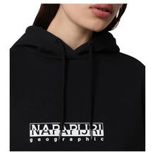 Carica l'immagine nel visualizzatore di Gallery, Napapijri Felpa Donna Over Con Cappuccio B-Box W H 1 Black Nero