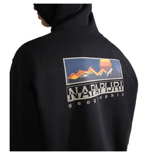 Carica l'immagine nel visualizzatore di Gallery, Napapijri Felpa Con Cappuccio B-Freestyle H Yellow Black Nero