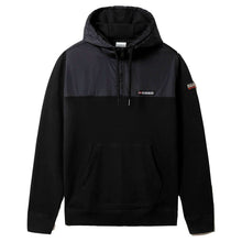 Carica l'immagine nel visualizzatore di Gallery, Napapijri Felpa Mezza Cerniera con Cappuccio Uomo Bamix HZH Black Nero