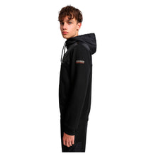 Carica l'immagine nel visualizzatore di Gallery, Napapijri Felpa Mezza Cerniera con Cappuccio Uomo Bamix HZH Black Nero