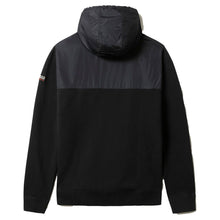 Carica l'immagine nel visualizzatore di Gallery, Napapijri Felpa Mezza Cerniera con Cappuccio Uomo Bamix HZH Black Nero