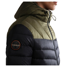 Carica l'immagine nel visualizzatore di Gallery, Napapijri Giacca Uomo imbottita con cappuccio Aerons CB H 3 Black Green
