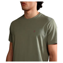 Carica l'immagine nel visualizzatore di Gallery, Napapijri T-shirt uomo girocollo Salis - Verde Green Lichen