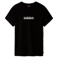 Carica l'immagine nel visualizzatore di Gallery, Napapijri T-shirt Maglietta Manica Corta S-Box W Long 3 Black Nero