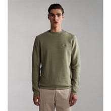 Carica l'immagine nel visualizzatore di Gallery, Napapijri Maglione in cotone Uomo Decil C Green Verde
