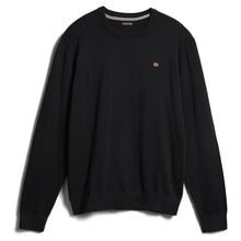 Carica l'immagine nel visualizzatore di Gallery, Napapijri Maglione in cotone girocollo Uomo Droz 4 Black Nero