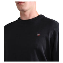 Carica l'immagine nel visualizzatore di Gallery, Napapijri Maglione in cotone girocollo Uomo Droz 4 Black Nero