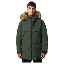 Carica l'immagine nel visualizzatore di Gallery, Napapijri Parka Giacca lunga uomo Skidoo OP Long 3 Verde Green Depths