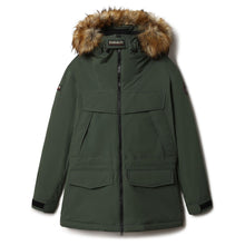Carica l'immagine nel visualizzatore di Gallery, Napapijri Parka Giacca lunga uomo Skidoo OP Long 3 Verde Green Depths
