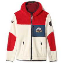 Carica l'immagine nel visualizzatore di Gallery, Napapijri Pile Pesante Con Cerniera da Uomo con cappuccio Yupik 2 Red CB