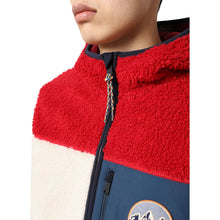 Carica l'immagine nel visualizzatore di Gallery, Napapijri Pile Pesante Con Cerniera da Uomo con cappuccio Yupik 2 Red CB