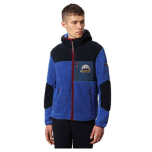 Carica l'immagine nel visualizzatore di Gallery, Napapijri Pile Pesante Con Cerniera da Uomo con cappuccio Yupik 2 Blue CB OM4