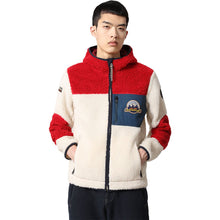 Carica l'immagine nel visualizzatore di Gallery, Napapijri Pile Pesante Con Cerniera da Uomo con cappuccio Yupik 2 Red CB